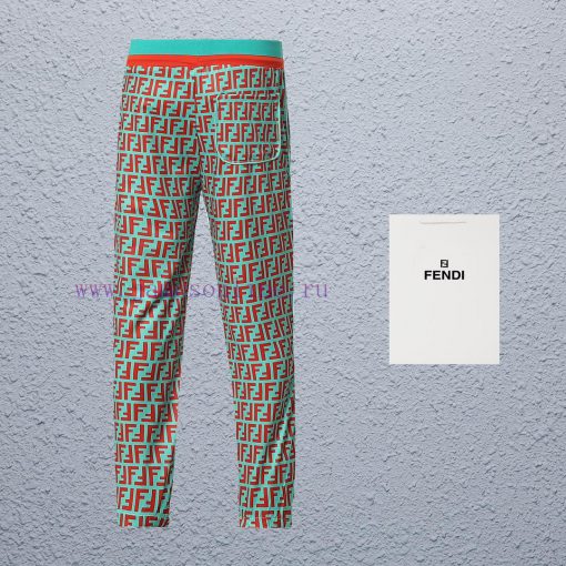Top Differentiated CurrencyStyle Fendi Full Print Contrasting PantsColor Picture ColorSize S-XX pb5ex1mx - Image 3