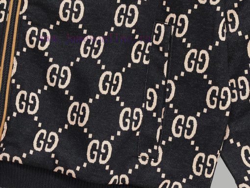Top Differentiated CurrencyStyle Gucci Classic Full Print Contrast Ribbon Splicing CoatColor Pi qo392n2k - Image 8