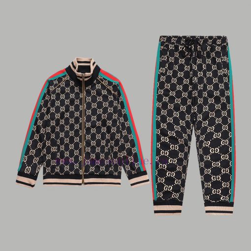 Top Differentiated CurrencyStyle Gucci Classic Full Print Contrast Ribbon Splicing CoatColor Pi qo392n2k - Image 10