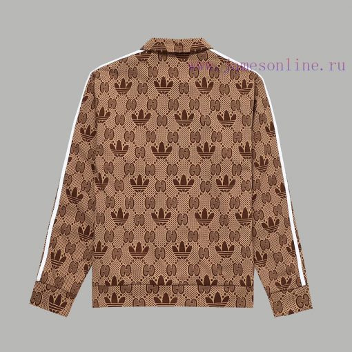 Top Differentiated CurrencyStyle Gucci Collaboration Clover Classic Full Print Jacquard JacketC 7lbcdyh9 - Image 3