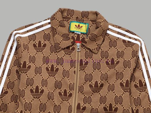 Top Differentiated CurrencyStyle Gucci Collaboration Clover Classic Full Print Jacquard JacketC 7lbcdyh9 - Image 5