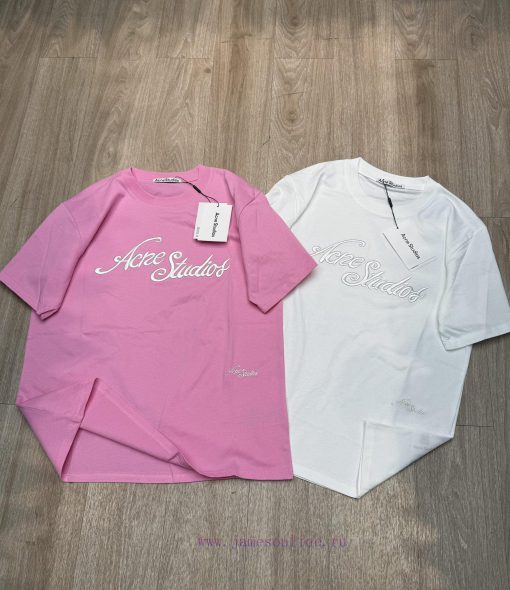 M180 AcneStuDior 25ss Early Spring New Embroidered Round Neck Short Sleeved T-shirt In Stock Fo nhn09te2 - Image 2