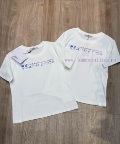 M172 AlexanderWang Alexander King 25ss Minimalist Small Edition Slim Fit Short Sleeved T-shirt tkp2qcop