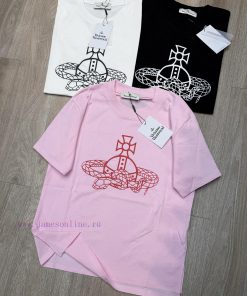 M178 Vivienne WestWood Empress Dowager Short Sleeved T-shirt In Stock Focusing On Quality And F wvz04v5z