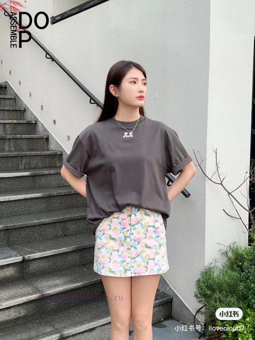 ADERUEUOL  M110 Rest&recovery Comma Korean Front And Back Printed Loose Fit Short Sleeved Shirt lrymiekr - Image 7
