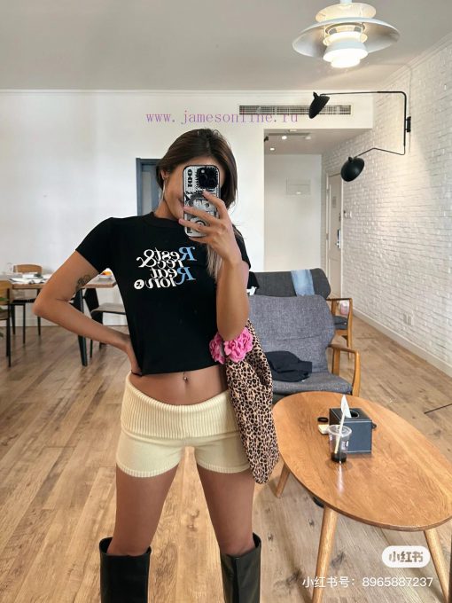 ADERUEUOL  M117 Rest&recreation Comma Korean Collar Color Blocked Small Style Short Sleeved In uw3mqvuw - Image 15