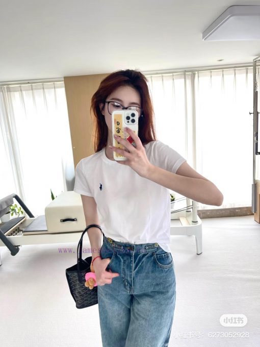 L12 RaLoro Pianah Lauren Classic Pony Embroidered Round Neck Short Sleeve T-shirt In Stock Qual bvjativ9 - Image 12