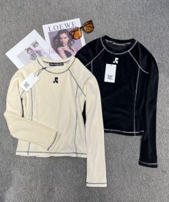ADERUEUOL  M111 Rest&recreation Comma Korean Velvet Sexy Slim Fit Long Sleeved Base Shirt In St p0l1ip6x
