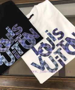 LV 24SS Summer New Round Neck Short Sleeved T-shirt Made Of High-end Pure Cotton Fabric With A bvclduha