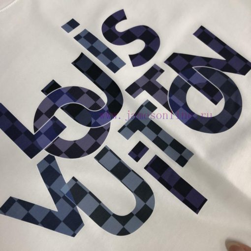 LV 24SS Summer New Round Neck Short Sleeved T-shirt Made Of High-end Pure Cotton Fabric With A bvclduha - Image 15