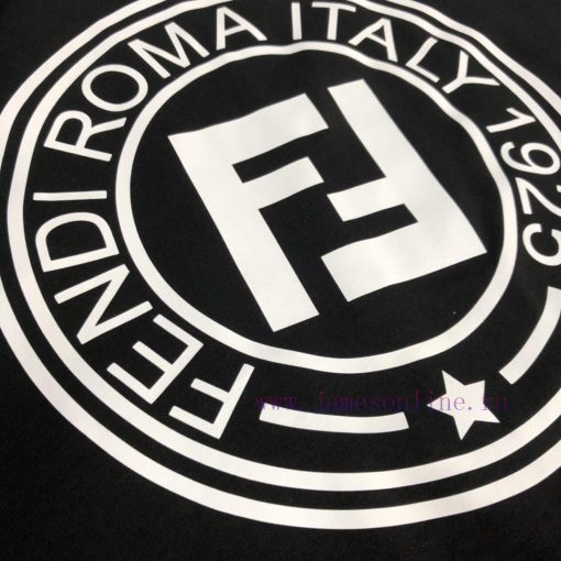 FENDI 24SS Summer New Round Neck Short Sleeved T-shirt Made Of High-end Pure Cotton Fabric With q3fc99cn - Image 17