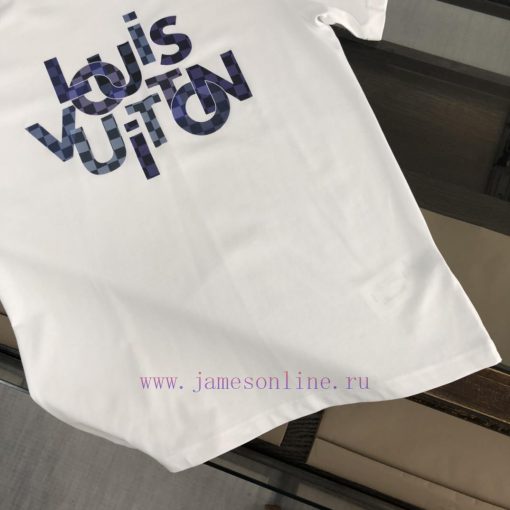 LV 24SS Summer New Round Neck Short Sleeved T-shirt Made Of High-end Pure Cotton Fabric With A bvclduha - Image 18