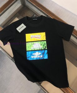 Parisian Family 24SS Summer New Round Neck Short Sleeve T-shirt 270g Heavy Duty High End Pure C zg15104w