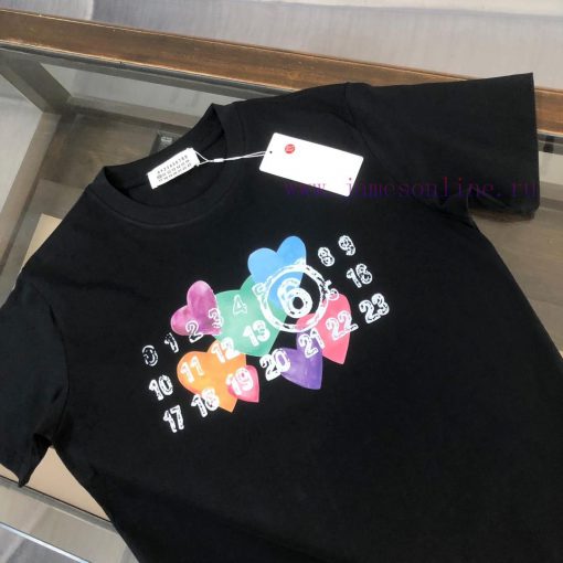 MM6 24SS Summer New Round Neck Short Sleeve T-shirt 270g Heavy Duty High End Pure Cotton Fabric l5blwe6d - Image 12