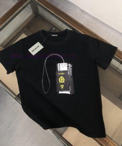 Parisian Family 24SS Summer New Round Neck Short Sleeve T-shirt 270g Heavy Duty High End Pure C eebmoynu