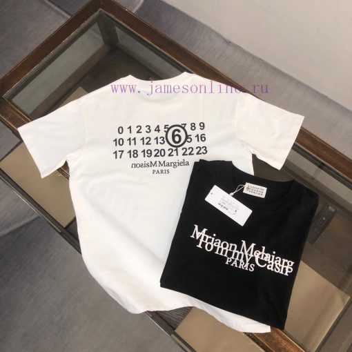 MM6 24SS Summer New Round Neck Short Sleeve T-shirt 270g Heavy Duty High End Pure Cotton Fabric 9y3eivlz - Image 12