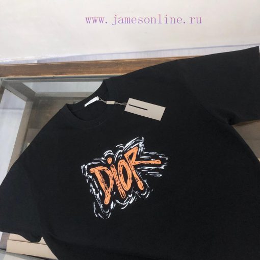 DIOR 24SS Summer New Round Neck Short Sleeve T-shirt 270g Heavy Duty High End Pure Cotton Fabri komyh6fw - Image 12