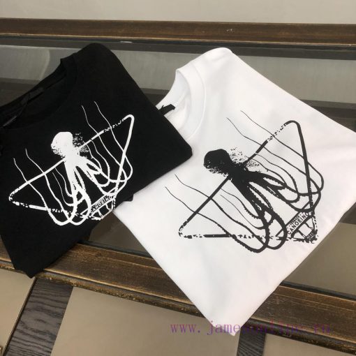 PRADA 24SS Summer New Round Neck Short Sleeve T-shirt 270g Heavy Duty High End Pure Cotton Fabr yhrfad0q - Image 11