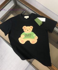 GUCCI 24SS Summer New Round Neck Short Sleeve T-shirt 270g Heavy Duty High End Pure Cotton Fabr cw7kl1me