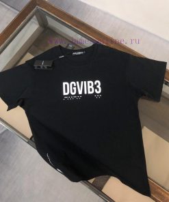 Dolce&Gabbana 24SS Summer New Round Neck Short Sleeve T-shirt 270g Heavy Duty High End Pure Cot paijnve3