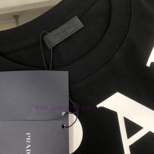 PRADA 24SS Summer New Round Neck Short Sleeve T-shirt 270g Heavy Duty High End Pure Cotton Fabr z5wxgzhm - Image 6