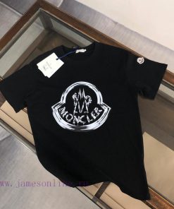MONCLER 24SS Summer New Round Neck Short Sleeve T-shirt 270g Heavy Duty High End Pure Cotton Fa 0alegph8