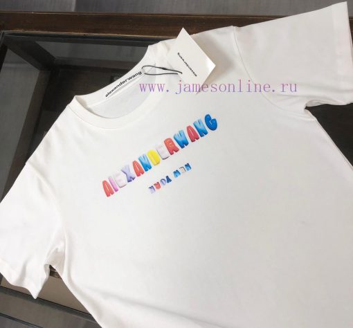 Alexander Wang/Alexander King 24SS Summer New Round Neck Short Sleeve T-shirt 270g Heavy Duty H k1itnc9d - Image 4