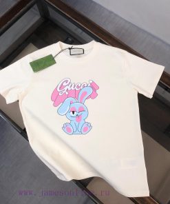 GUCCI 24SS Summer New Round Neck Short Sleeve T-shirt 270g Heavy Duty High End Pure Cotton Fabr hn7v0bq4