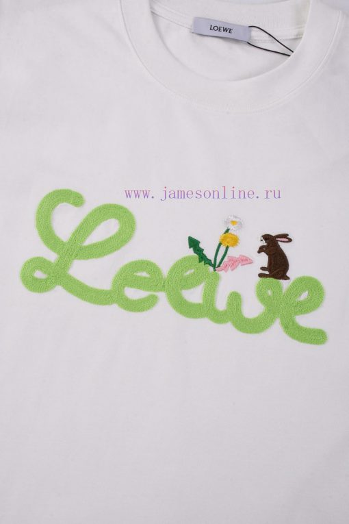 R-95332025ss Spring/Summer New Collection Luo Yiwei - Embroidered T-shirt In Stock With Rope Em qxaayqx0 - Image 5