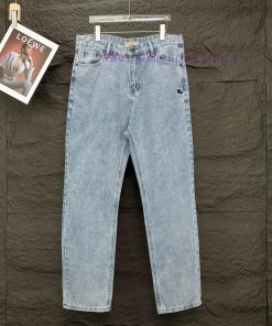 Burberry 2024 New Embroidery 🪡 War Horse Logo Washed Denim JeansTop Ceiling QualityThe Styles W 20ruhvna