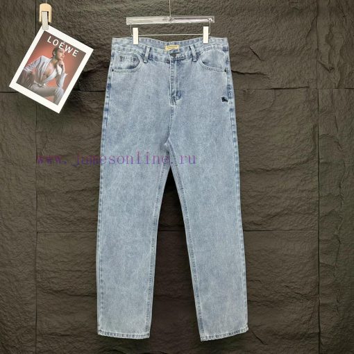 Burberry 2024 New Embroidery 🪡 War Horse Logo Washed Denim JeansTop Ceiling QualityThe Styles W 20ruhvna - Image 2