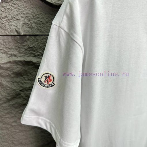 Mengkou 2024 New Embroidery 🪡 Letter Logo Couple's Short Sleeved T-shirtOriginal Fabric With Di pqkpqilq - Image 5