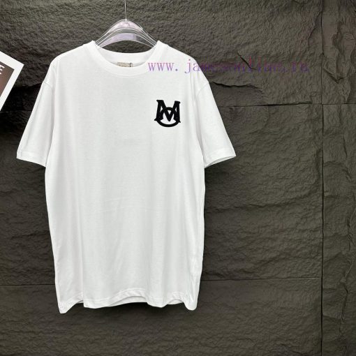 Mengkou 2024 New Embroidery 🪡 Letter Logo Couple's Short Sleeved T-shirtOriginal Fabric With Di pqkpqilq - Image 6
