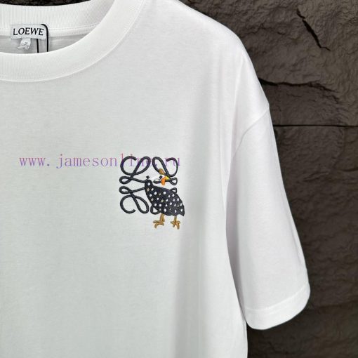 Luoyiwei 2024 New Embroidery 🪡 Logo Couple Short Sleeved T-shirtOriginal Fabric With Digital Di qvc80u4a - Image 4