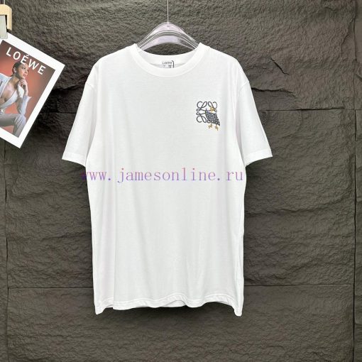 Luoyiwei 2024 New Embroidery 🪡 Logo Couple Short Sleeved T-shirtOriginal Fabric With Digital Di qvc80u4a - Image 11