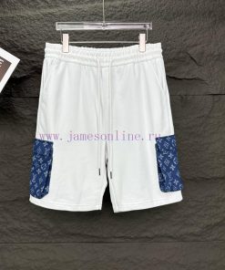 LV Louis Vuitton 2024 New Denim Pocket Minimalist Couple ShortsOriginal Customized Fabric Featu wgrx3jk3