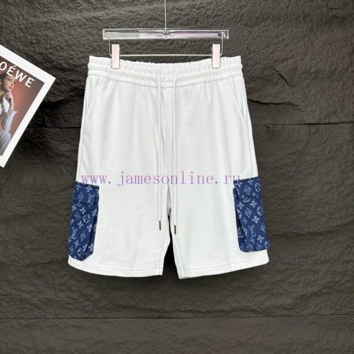 LV Louis Vuitton 2024 New Denim Pocket Minimalist Couple ShortsOriginal Customized Fabric Featu wgrx3jk3