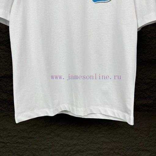 LV Louis Vuitton 2024 New Hand-painted Rabbit Pattern Couple's Short Sleeved T-shirtOriginal Fa ck0fu8un - Image 6