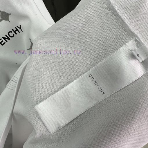 Givenchy 2024 New Pentagram Letter Logo Couple's Short Sleeved T-shirtOriginal Fabric With Digi 8i8xhkbb - Image 7