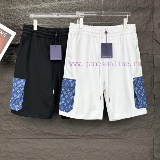 LV Louis Vuitton 2024 New Denim Pocket Minimalist Couple ShortsOriginal Customized Fabric Featu wgrx3jk3 - Image 10