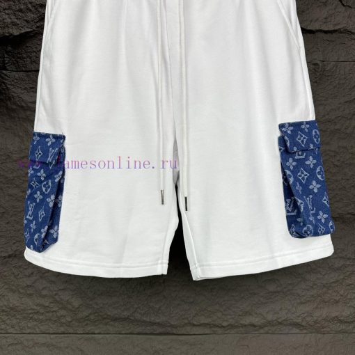 LV Louis Vuitton 2024 New Denim Pocket Minimalist Couple ShortsOriginal Customized Fabric Featu wgrx3jk3 - Image 15