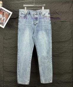LV Louis Vuitton 2024 New Letter Embossed Washed Denim JeansTop Ceiling QualityThe Styles With 9wxqs0mr