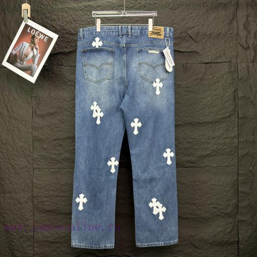 Kroxin 2024 New Cross White Leather Washed JeansTop Ceiling QualityThe Styles With Different Wa w6yilkoy - Image 12