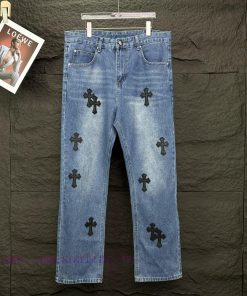 Kroxin 2024 New Cross Black Leather Washed JeansTop Ceiling QualityThe Styles With Different Wa w1lxmpft