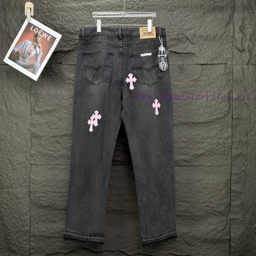 Kroxin 2024 New Cross Pink Leather Washed JeansTop Ceiling QualityThe Styles With Different Was zrksnjlw - Image 3