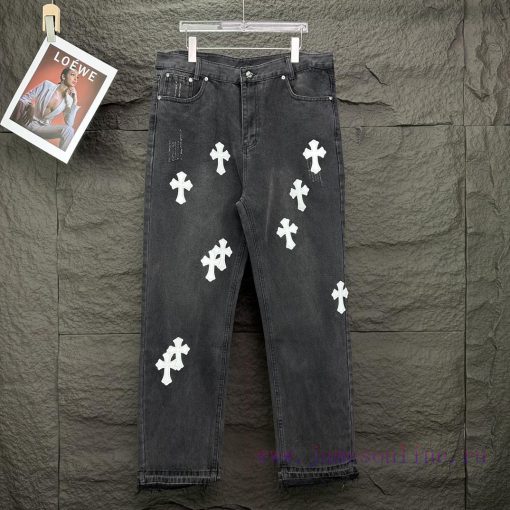 Kroxin 2024 New Cross White Leather Washed JeansTop Ceiling QualityThe Styles With Different Wa wfx0fqzm - Image 2