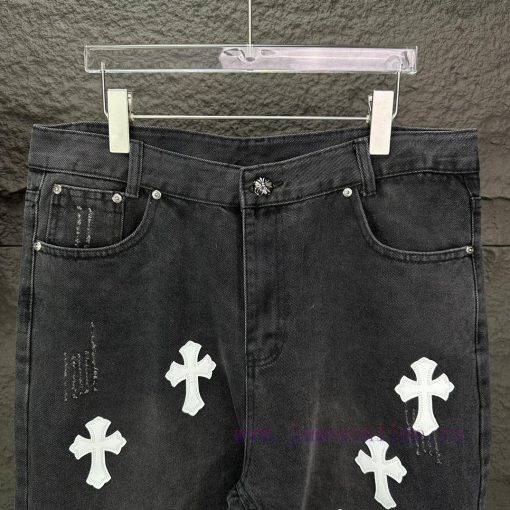 Kroxin 2024 New Cross White Leather Washed JeansTop Ceiling QualityThe Styles With Different Wa wfx0fqzm - Image 13
