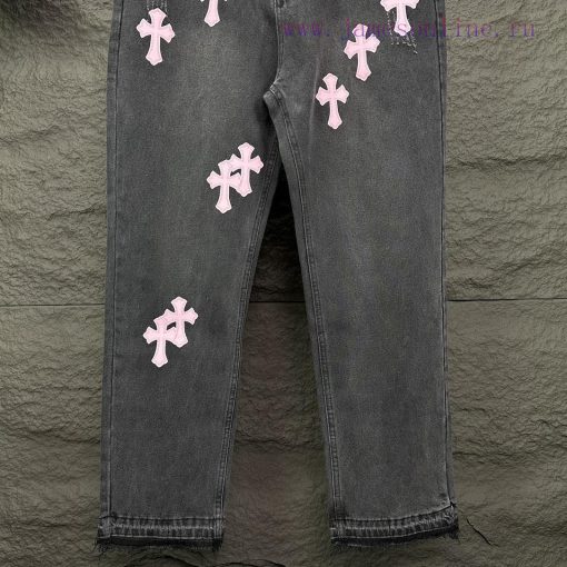 Kroxin 2024 New Cross Pink Leather Washed JeansTop Ceiling QualityThe Styles With Different Was zrksnjlw - Image 17