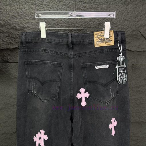 Kroxin 2024 New Cross Pink Leather Washed JeansTop Ceiling QualityThe Styles With Different Was zrksnjlw - Image 19