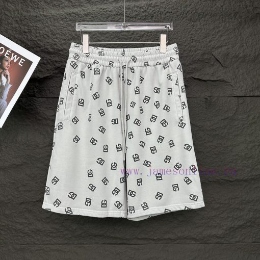 D&G Dolce&Gabbana 2024 Spring/Summer New Collection Full Print Logo Couple ShortsOriginal Custo wnz1zia3